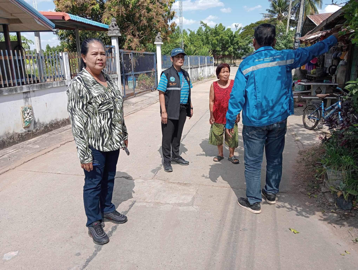 ลงพื้นที่สำรวจรางระบายให้เพื่อสอบถามปัญหาพร้อมหาแนวทางแก้ไข ณ บ้านจระเข้หินหมู่ที่ 8