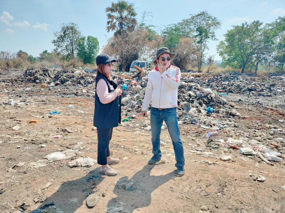 ลงพื้นที่ ตรวจสอบผลการดำเนินการฝังกลบขยะมูลฝอย