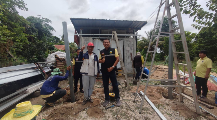 ลงพื้นปรับปรุงซ่อมแซ่มที่อยู่อาศัยให้แก่ผู้ที่มีภาวะพึ่งพิง ติดบ้าน ติดเตียง 