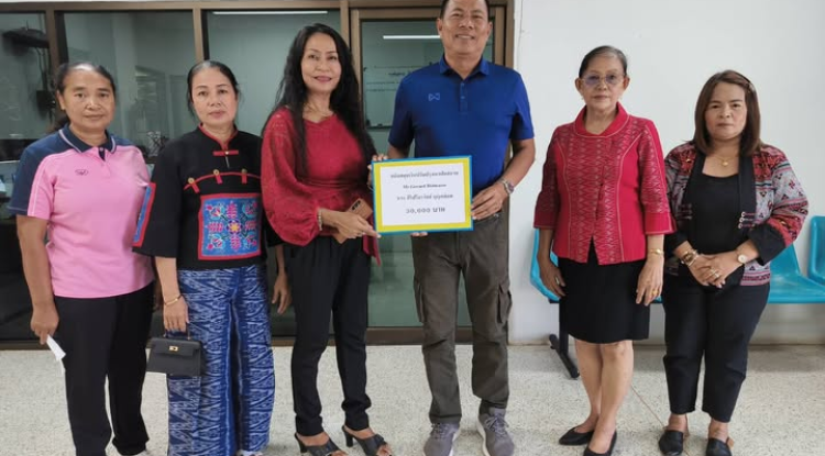 เทศบาลตำบลจระเข้หินขอขอบคุณ Mr.Gerard Dalmasso และ นางสิริปรียาวัชช์ บุญกล่อม มอบเงินสนับสนุนจำนวน 30,000บาท เพื่อปรับปรุงฌาปนสถานบ้านจระเข้หิน