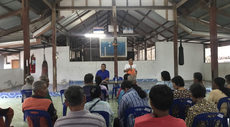 ประชุมเรื่อง น้ำในเขื่อน เพื่อใช้อุปโภค บริโภค ให้พอใช้สำหรับพี่น้องชาวเทศบาลตำบลจระเข้หิน 