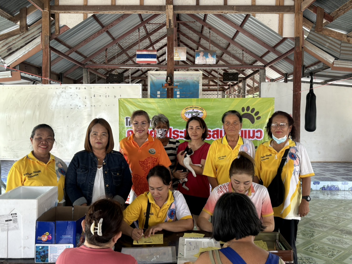 โครงการควบคุมประชากรสุนัข-แมว บ้านจระเข้หินหมู่ที่ 3  ณ ศาลาประชาคมหมู่ที่ 3 ตำบลจระเข้หิน อำเภอครบุรี จังหวัดนครราชสีมา