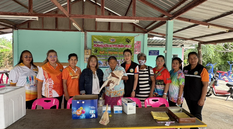 โครงการควบคุมประชากรสุนัข-แมว บ้านจระเข้หินหมู่ที่ 8  ณ ศาลาประชาคมหมู่ที่ 8 ตำบลจระเข้หิน อำเภอครบุรี จังหวัดนครราชสีมา