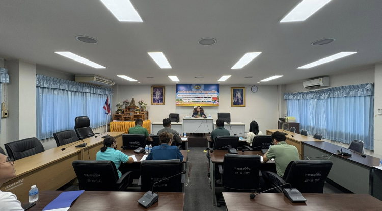 ประชุมวางแผนดำเนินการประชาคมหมู่บ้านในเขตเทศบาลตำบลจระเข้หิน 