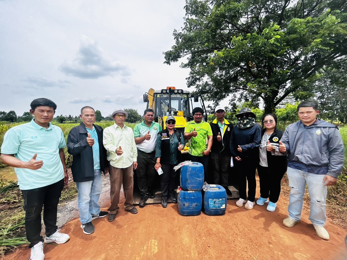 ลงพื้นที่สำรวจคลองส่งน้ำโซน  9 เชื่อมต่อโซน 19 บ้านไผ่-จระเข้หิน 