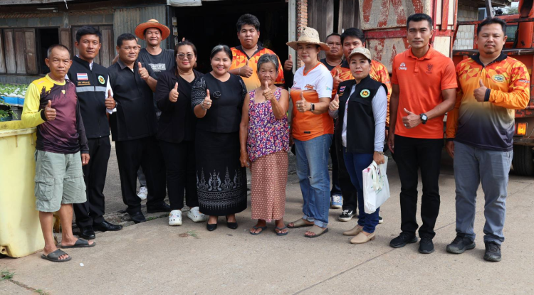 ลงพื้นที่ซ่อมแซมหลังคาบ้านที่ถูกผลกระทบจากเหตุวาตภัยพายุฝนลมกระโชกแรง ตามคำร้องที่ส่งมาที่สำนักงานเทศบาลตำบลจระเข้หิน ณ หมู่ที่ 2 ตำบลจระเข้หิน อำเภอครบุรี จังหวัดนครราชสีมา 