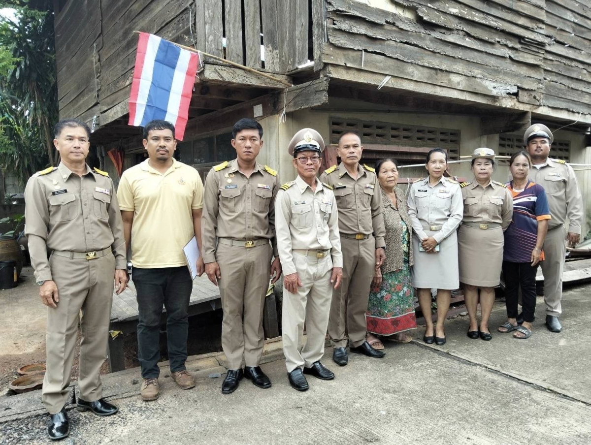 ลงสำรวจ ตามโครงการปรับสภาพแวดล้อมผู้สูงอายุ ในเขตเทศบาลตำบลจระเข้หิน