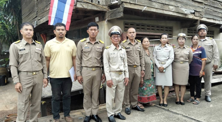 ลงสำรวจ ตามโครงการปรับสภาพแวดล้อมผู้สูงอายุ ในเขตเทศบาลตำบลจระเข้หิน