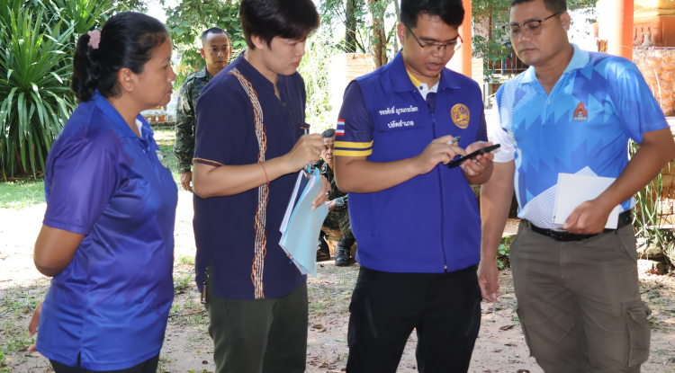 ลงพื้นที่ร่วมหาแนวทางการแก้ไขปัญหาเรื่องการใช้เสียงตามที่ประชาชนได้เขียนคำร้องมายังสำนักงานเทศบาลตำบลจระเข้หิน 