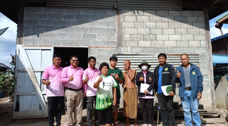 ลงพื้นที่สำรวจและเยี่ยมบ้านผู้ยากจนผู้ยากไร้ผู้ด้อยโอกาส ตามโครงการปรับสภาพแวดล้อมที่อยู่อาศัย