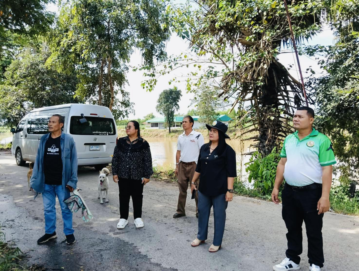 ลงพื้นที่ซ่อมแซมและปรับปรุงผิวทางที่ชำรุดให้ดียิ่งขึ้นและได้ลงพื้นที่ปรับภูมิทัศน์แก้ไขปัญหาน้ำท่วมขังตามคำร้องขอของประชาชนตำบลจระเข้หิน ณ เขตเทศบาลตำบลจระเข้หิน