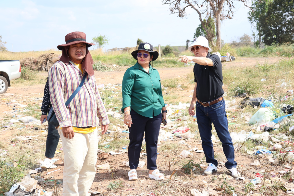 ลงพื้นที่ติดตามและแก้ไขปัญหาบ่อขยะเทศบาลตำบลจระเข้หิน